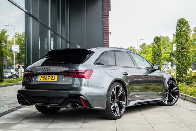 Audi RS6 Avant 600pk TFSI quattro |dealer onderhouden|dynamic ride control|panoramadak|meesturende achteras|B&O|Apple Carplay|360 camera|Matrix LED|22" lichtmetalen velgen|