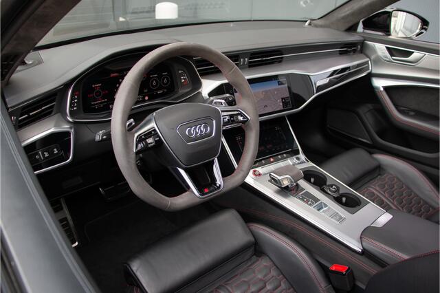 Audi RS6 Avant V8 600PK | Keramische | ACC | 360 Cam | Head up | B&O + | Stoelventilatie | Lane & Side Assist | Dynamic+ 305km/h| Laser | Achterasbesturing | Laser | Memory | Garagedeuropener | Apple & Android Carplay | Sportuitlaat | Ambiance | Carbon | N.P ¤266.