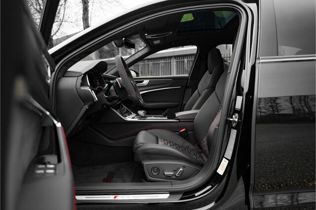Audi RS6 Avant 4.0 TFSI 600pk quattro | Audi Exclusive | Dynamic plus | Keramische remmen | Design pakket rood | Alcantara hemel | Panorama dak | Assistentiepakket plus | B&O | Carbon interieur | HD Matrix Laser LED | Uitgebreid leder pakket | Servosluiting | Memo