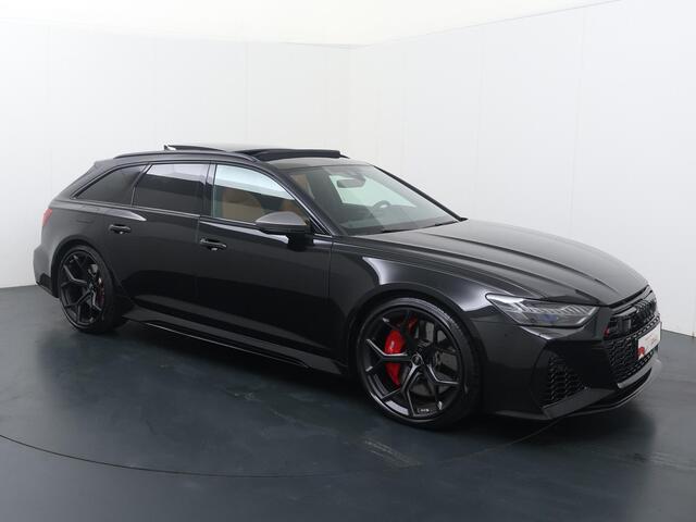 Audi RS6 Avant 4.0 TFSI Quattro performance | 630 PK | Trekhaak wegklapbaar | Bang & Olufsen Advance 3D | Panoramadak | Led Laser koplampen | 22" LM velgen | Nachtzicht | RS sportuitlaat | 280 km/h | Luxe lederen bekleding |