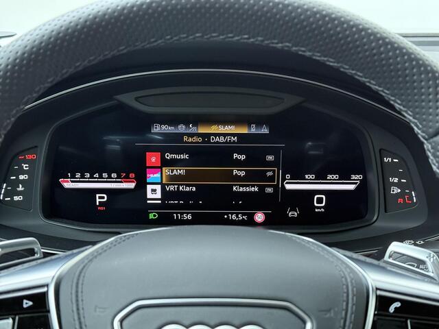 Audi RS6 Avant 4.0 TFSI Quattro performance | 630 PK | Trekhaak wegklapbaar | Bang & Olufsen Advance 3D | Panoramadak | Led Laser koplampen | 22" LM velgen | Nachtzicht | RS sportuitlaat | 280 km/h | Luxe lederen bekleding |