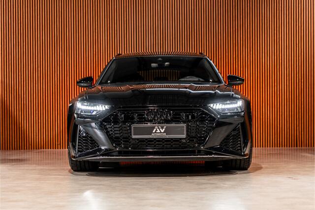 Audi RS6 Avant 4.0 TFSI Quattro | Keramisch | B&O Advanced | Dynamic PLUS | Carbon | Panorama | Nachtzicht | 4-wielbesturing | Stoelventilatie | Softclose | Head-Up | Standkachel | Laser