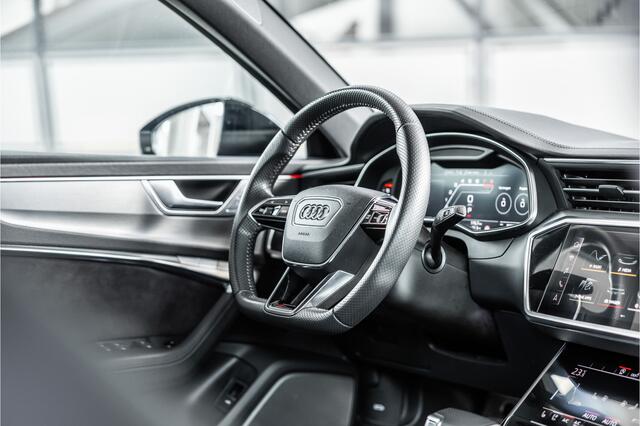 Audi RS6 Avant 4.0 TFSI Quattro | Keramisch | B&O Advanced | Dynamic PLUS | Carbon | Panorama | Nachtzicht | 4-wielbesturing | Stoelventilatie | Softclose | Head-Up | Standkachel | Laser