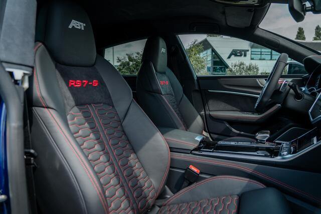 Audi RS7 Sportback ABT RS7-S ABT HR22 matt racing gold | Akrapovic | Audi Exclusive | Carbon optiek | B&O Advanced | Dynamic plus | design pakket rood | alcantara hemel | Carbon interieur | akoestische voorruit