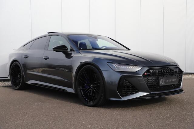 Audi RS7 4.0 TFSI RS 7 Sportback Quattro 750PK 23 inch Velgen Downpipes Ceramic B&O High End Alcantara Hemel Dynamic Plus Pack 4-wiel Sturing Softclose Stoelverkoeling Panoramadak Laser LED HUD 360 Camera Full Options! Nieuwstaat!