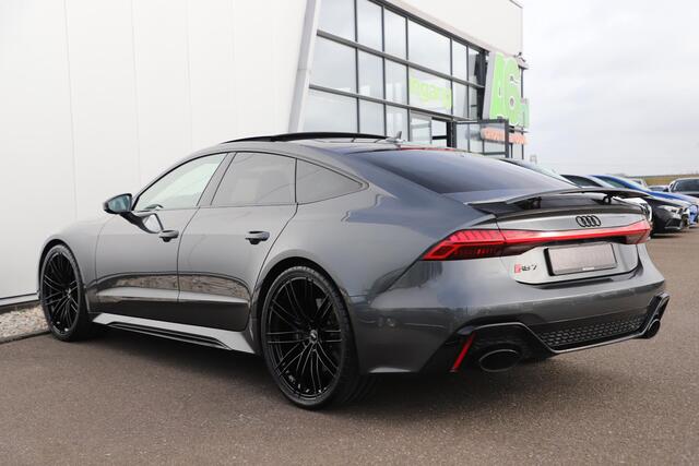 Audi RS7 4.0 TFSI RS 7 Sportback Quattro 750PK 23 inch Velgen Downpipes Ceramic B&O High End Alcantara Hemel Dynamic Plus Pack 4-wiel Sturing Softclose Stoelverkoeling Panoramadak Laser LED HUD 360 Camera Full Options! Nieuwstaat!