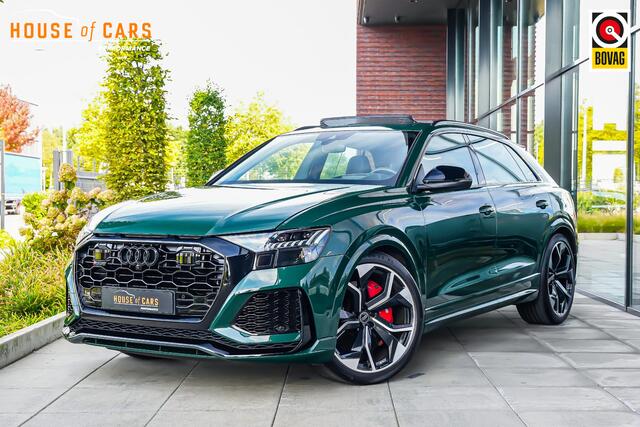 Audi RSQ8 4.0 600pk TFSI quattro |panoramadak|B&O|head up|memory|360 camera|achteras besturing|elek. trekhaak|stoel ventilatie & verwarming|carbon interieur|Apple Carplay|23" lichtmetalen wielen|