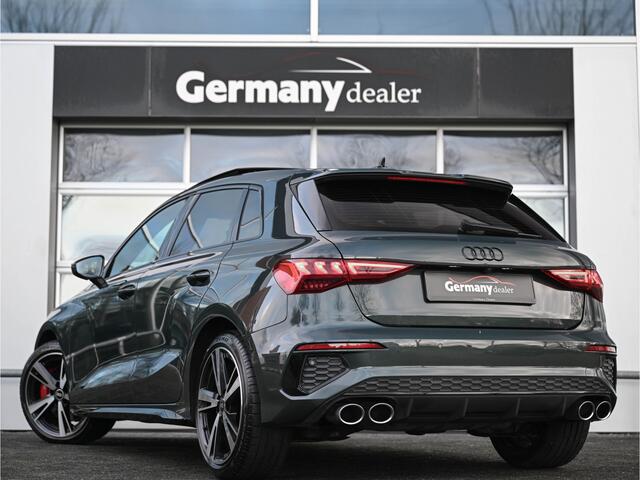 Audi S3 SPORTBACK 2.0TFSI Quattro Edition One Camouflage Green Pano Rode-Stiksels Massage HUD B&O ACC Dodehoek