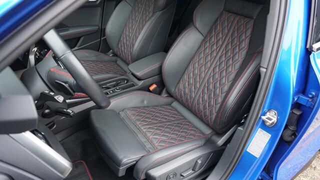 Audi S3 SPORTBACK 2.0 TFSI 310pk Quattro Pano.dak B&O RS-Seat Nappa HUD *Black Optik* 19inch LM Audi Sport *Arablau Pearl * *Unieke S3*