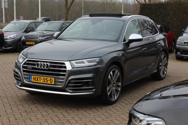 Audi SQ5 3.0 TFSI quattro Pro Line Plus / Trekhaak / Panoramadak / Camera / Luchtvering / Leder / 20'' / ABT Diffuser / Stoelventilatie+Verwarming / Navigatie / Cruise Control Adaptief