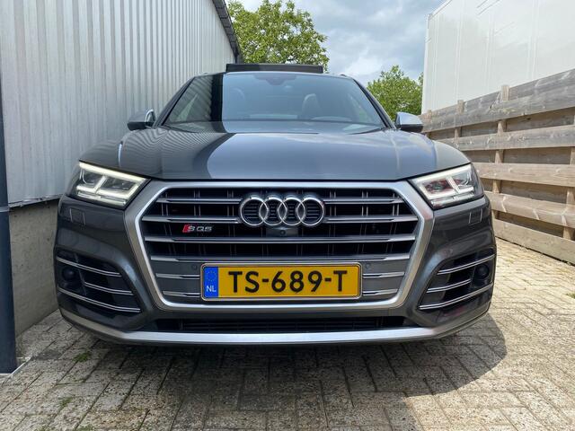 Audi SQ5 3.0 TFSI 354 pk SQ5 Quattro Pro Line Plus S-Line / Lucht-Vering/ RS-Stoelen/ Pano-Dak/ Head-Up/ 360-Camera/ Keyless/ B&O-Sound/ Adap.Cruise/ Matrix-Led/ Trekhaak/ 21'' LMV