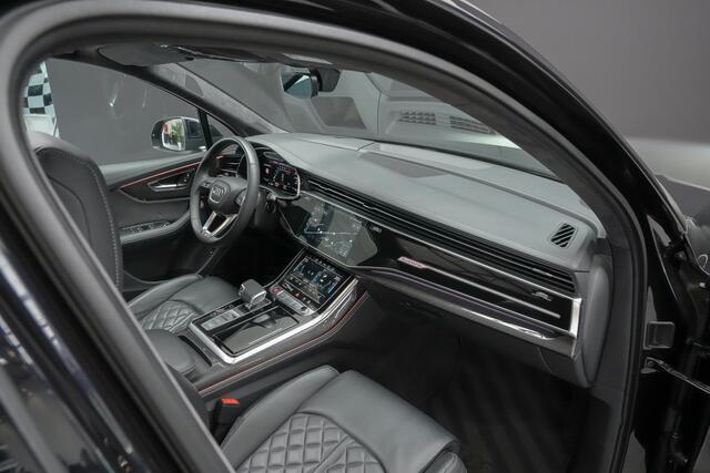 Audi SQ7 4.0 507pk TFSI quattro |keramisch|panoramadak|luchtvering|meesturende achteras|B&O|digital cockpit|HUD|Apple Carplay|camera|blindspot|22"|