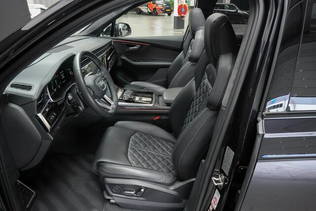 Audi SQ7 4.0 507pk TFSI quattro |keramisch|panoramadak|luchtvering|meesturende achteras|B&O|digital cockpit|HUD|Apple Carplay|camera|blindspot|22"|