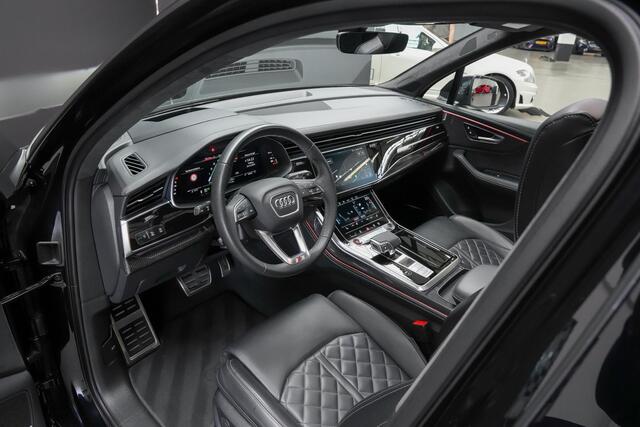 Audi SQ7 4.0 507pk TFSI quattro |keramisch|panoramadak|luchtvering|meesturende achteras|B&O|digital cockpit|HUD|Apple Carplay|camera|blindspot|22"|