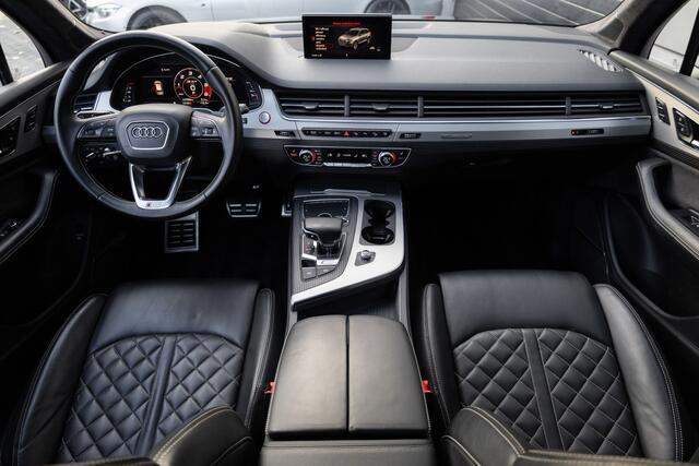 Audi SQ7 4.0 TDI 436 pk SQ7 Quattro Pro Line S-Line + / 7-Zitter/ NL-Auto/ RS-Stoelen/ 4-Wielsturing/ Pano-Dak/ Matrix-Led/ Keyless/ Head-Up/ Bose-3D/ Adap.Cruise/ 22'' LMV