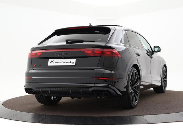 Audi SQ8 4.0 TFSI quattro 507 PK · HD-matrix + laser koplampen · Panoramadak · Audi exclusive Alcantara · Sportstoelen plus rood stiksel