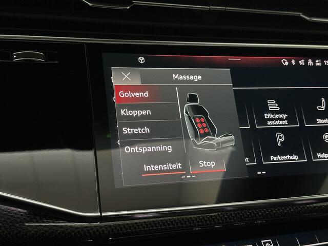 Audi SQ8 Q8 RSQ8 4.0 V8 | RS-Stoelen | Panorama | Massage | Ventilatie | 23'' | B&O Sound | Trekhaak | Bovag Garantie | Carbon | Luchtvering | Black-Optic | Nw.Pr, 220733,= | Memory | Leder | Matrix-LED | Carplay | 57800,= ex bpm en btw export | BTW Auto 81300,= 