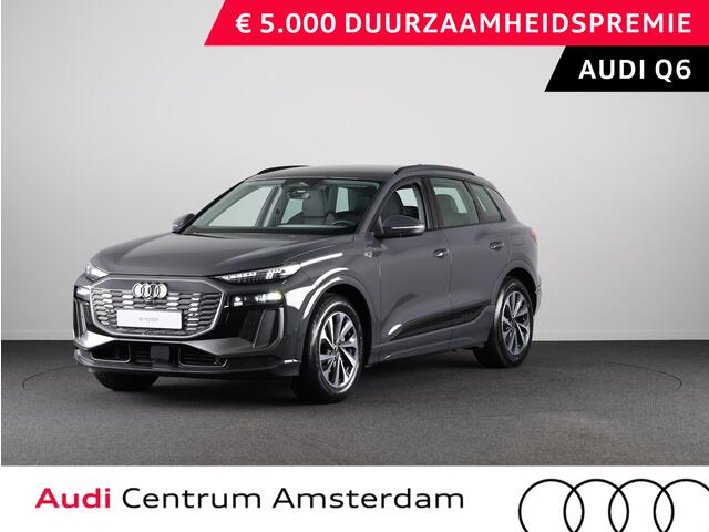 Audi e-tron Q6 Advanced edition perf 225kW/306pk 100Kwh Ha Tech Plus pakket, sportstoelen met leder, bumpers in kleur carrosserie, omgevingscamera's