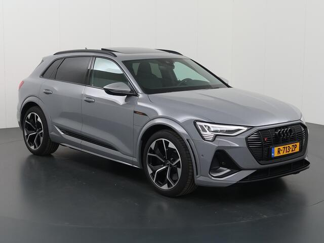 Audi e-tron S quattro 95 kWh | Luchtvering | Adaptieve Cruise Control | Lederen Interieur | Matrix LED | Panoramadak | Ele.verstelbare zetels + geheugen | Live CockPit | Camera | B&o Audio | 21" lichtmetalen velgen | HUD |