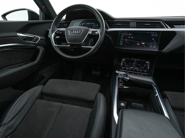 Audi e-tron 50 quattro S edition 71 kWh [ 3-Fase ] (INCL.BTW) *PANO | LEATHER-ALCANTARA | DIGI-COCKPIT | FULL-LED | ADAPTIVE-CRUISE | MEMORY-PACK | SPORT-SEATS | AIR-SUSPENSION | NAVI-FULLMAP | HEATED-SEATS | DAB | 21''ALU | ECC | PDC*