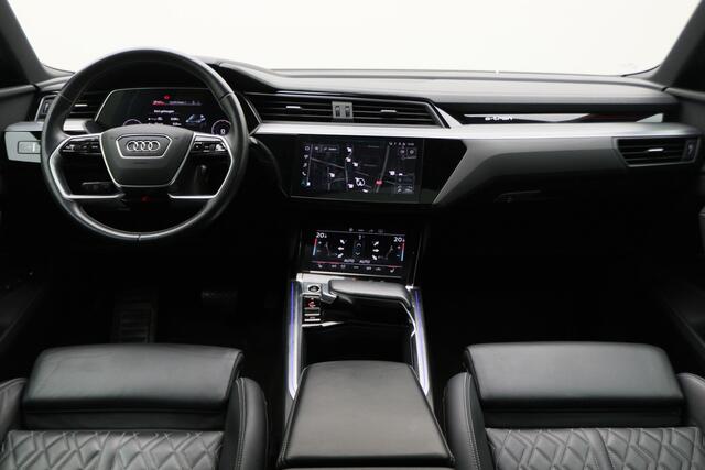 Audi e-tron Sportback 55 Quattro S Edition 95 kWh Leer, 360° Camera, Panoramadak, Luchtvering, Standkachel, ACC, 22''