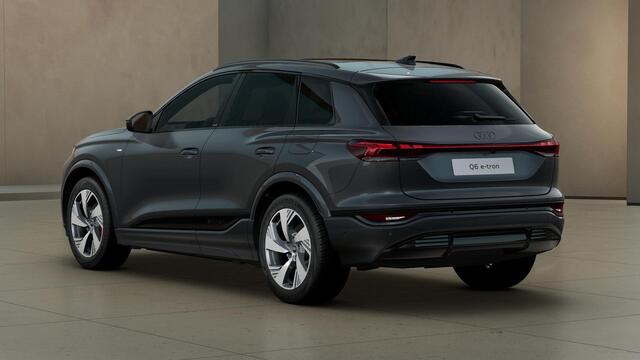 Audi e-tron Q6 S edition 83 kWh Tech Pro, panoramadak, leder interieur, privacy glas, adapaptive air suspension, omgevingscamara's, key-less entry, adaptive cruise control