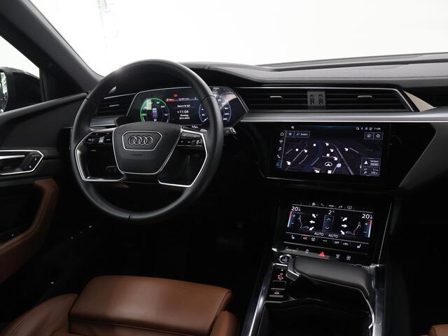 Audi e-tron 55 quattro Advanced edition Plus 95 kWh | SOH 94% | Navigatie | Parkeercamera | Stoelverwarming | Keyless Go | Ele. verstelbare stoelen + Geheugen | Digitaal Dashboard | Adaptieve Cruise Control |