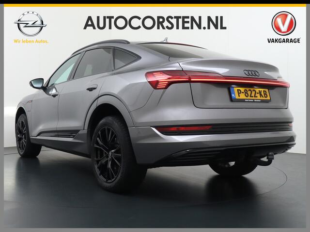 Audi e-tron Sportback 55 Quattro 95kWh Advanced Edition Plus Luchtvering Adaptive-Cruise Apple Carplay Android Trekhaak Elektr.Sport-Stoel+Leder/Alcantara+Verwarmd+Geheugen Lmv 20" Camera Matrix-LED 4 Zone Ecc Led PDC Keyless Audi sound system Lane-Assist Audi-smartp