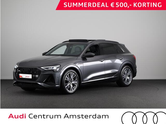 Audi e-tron 55 quattro S-line 95 kWh 408 pk | Navigatie | Panorama dak | Parkeersensoren ( park assist ) | Achteruitrijcamera