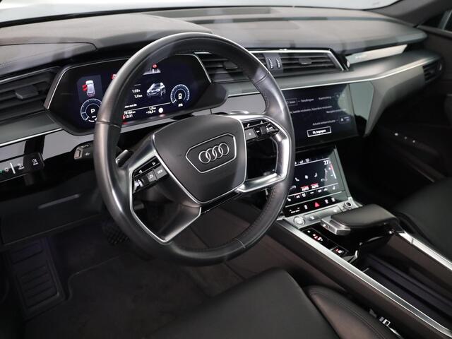 Audi e-tron Sportback 55 quattro Business edition Plus 95 kWh 408 pk | Navigatie | Panoramadak | Parkeersensoren | Achteruitrijcamera | Lederen bekleding | Lichtmetalen velgen 21" | B&O Soundstsystem |