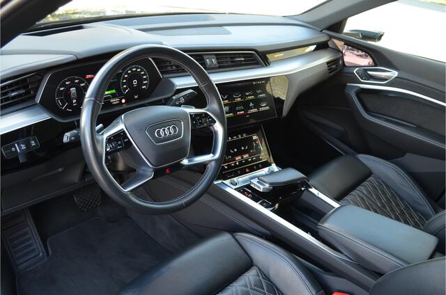 Audi e-tron Sportback 55 quattro S edition 95 kWh RS Stoelen | B&O audio | Pano | 360 camera | Camera spiegels | Trekhaak afneembaar | Luchtvering | 21'' LMV
