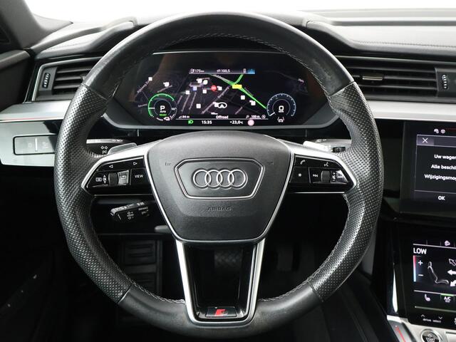 Audi e-tron Sportback 55 quattro S edition 95 kWh | 408 PK | SoH 93% | Luchtvering | Elektrisch panorama dak | Stoelverwarming