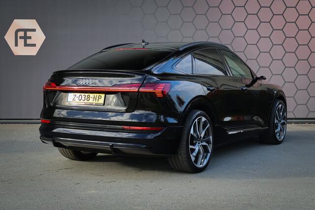 Audi e-tron Sportback 55 quattro 95 kWh | VP EXCL. BTW | NETTO BIJTELLING SLECHTS ¤ 472,- | RS-STOELEN | ADAPTIVE CRUISE | 22" | B&O SURROUND | PANORAMADAK | VIRTUAL MIRRORS | STUURWIELVERWARMING | TREKHAAK| HEAD-UP DISPLAY | STOELVERWARMING V+A | LUCHTVERING | CARPL