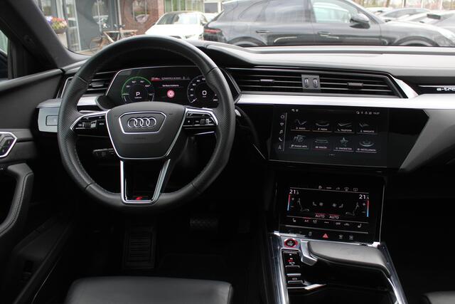 Audi e-tron Sportback S quattro 95 kWh / Panoramadak / Camera / RS Seats / 21'' / B&O / Intr.voorverwarming / Luchtvering / Matrix LED / CarPlay / Stoelverwarming / DAB / ACC