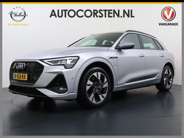 Audi e-tron Quattro S-Line Pano-dak Luchtvering Sportstoelen Zwarte-Hemel PTC Apple Carplay Androi Auto Leder/Alcantara Memory Navi Camera Pdc Edition 50 71kWh SOH 91% Stoelverwarming Led Elek.Stoelen DAB Elek.Achterklep Keyless Dealeronderhouden Origineel Nederlands