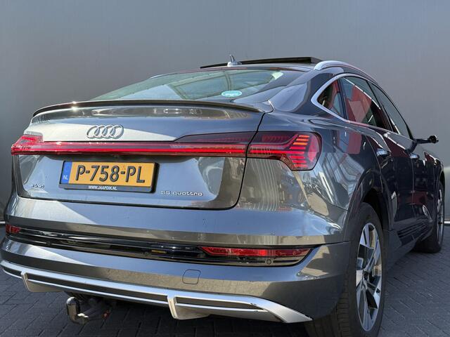 Audi e-tron Sportback BWJ 2021 55 quattro408 PK edition 95 kWh TREKHAAK | PANO | B&O | 360 CAM | FULL LED | ADAPTIVE CRUISE | SOH 91,1 | LEDER | STOELVERW. | ELEKTR. ACHTERKLEP | ELEKTR. STOELEN | HEAD-UP DISPLAY | NAVI | CLIMA | LMV | PDC
