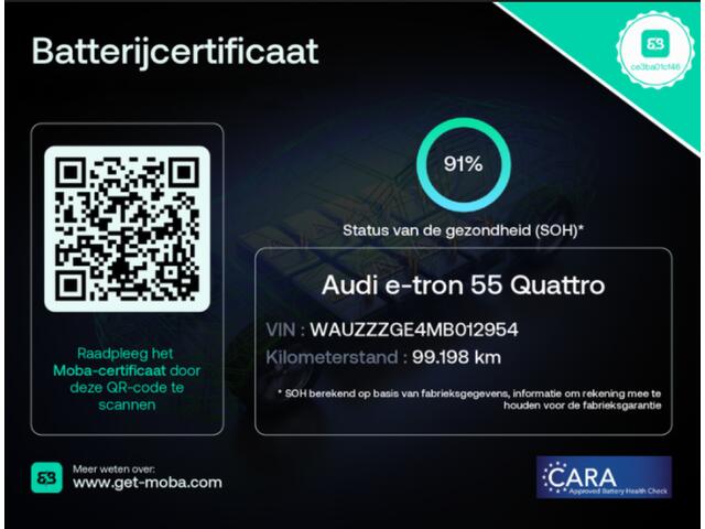 Audi e-tron 55 quattro edition 95 kWh - Navi, Clima, Cruise, SOH 91%