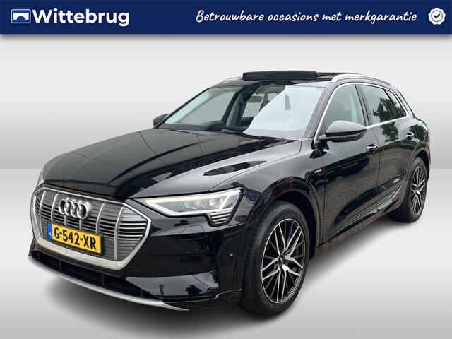 Audi e-tron e-tron 50 quattro Launch edition plus 71 kWh / SOH 94%/ AUTOMAAT/ 313PK/ LEER/ PANO/ LUCHTVERING/ MEMORY SEAT/ PARK.SENSOR.V+A/ STOELVERWARM./ ACC/ SMARTPHONE INTERFACE/ KEYLESS/ ELEK.ACHTERKLEP/ RADIO/ NAVI/ CLIMA/ LED/ 20'' LMV