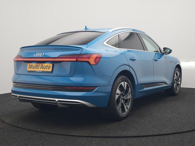 Audi e-tron Sportback 50 Quattro S Line 71 kWh 313pk Dealer O.H. | Luchtvering | Adaptive Cruise | Nachtzicht | Head Up | Camera | Alcantara Sportstoelen Verwarmd | Keyless | 20"L.M | Navigatie | DAB | Virtual Cockpit |