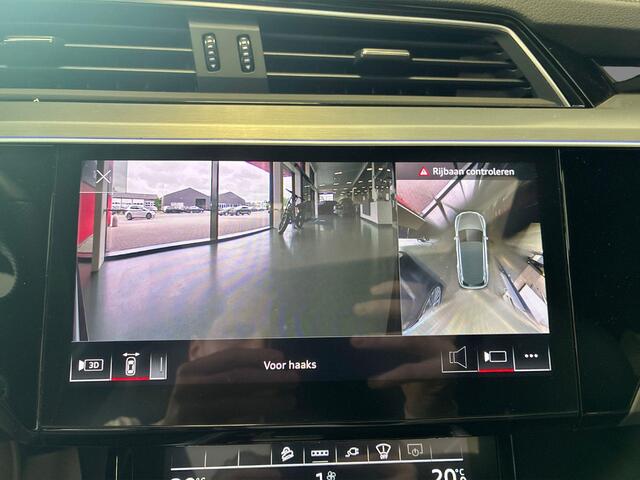 Audi e-tron 55 quattro S edition 95 kWh 408pk · 95,7% · Panoramadak · 360 Camera · Luchtvering · Head-Up Display · Elek. Stoelen + Geheugen Bestuurder · Afneembare Trekhaak ·