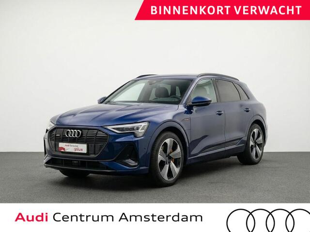 Audi e-tron 50 quattro S edition 71 kWh 313pk | Panoramadak | Adaptieve cruise controle | Lederen bekleding | Elektrisch verstelbare voorstoelen met geheugen | Head Up Display | Trekhaak