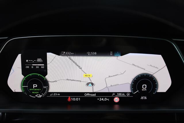 Audi e-tron 55 quattro S Line 95 kWh 360-CAMERA LEER/ALCANTARA TREKHAAK-AFN VIRTUAL-COCKPIT LUCHTVERING CARPLAY MEMORY NAVI DAB STOELVERWARMING 2xPDC CRUISE CLIMA 20"LMV