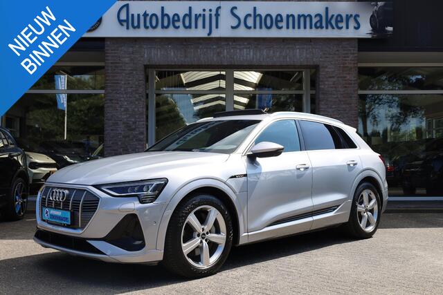Audi e-tron 55 quattro S Edition 95 kWh PANO B&O TREKHAAK-AFN SPORTSTUUR LUCHTVERING VIRTUAL MEMORY 360-CAM ACC LEER DAB STOELVERW. CARPLAY 2XPDC 20''LMV