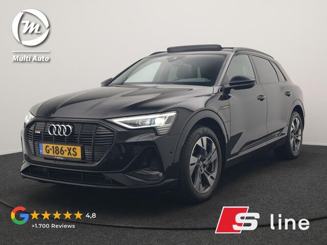 Audi e-tron E-Tron 50 Quattro S Line 71 kWh 313pk | Panodak | Luchtvering | Adaptive Cruise | Alcantara Sportstoelen Memory & Verwarmd | Apple Carplay | Navigatie | 20"L.M |