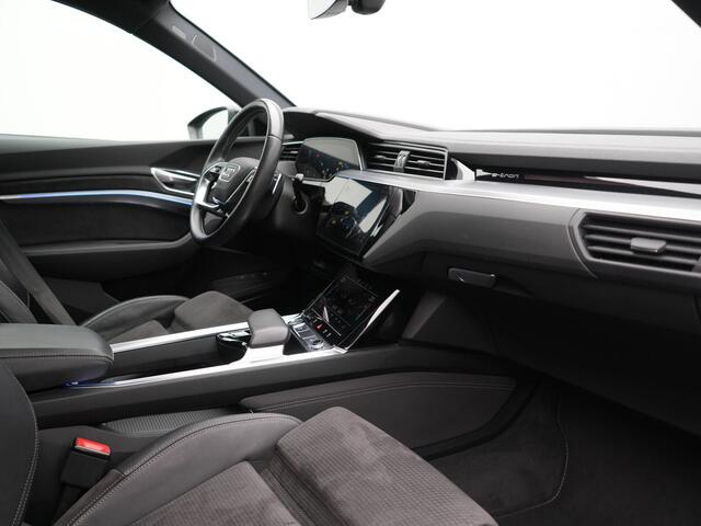 Audi e-tron 50 Quattro S Line 71 kWh 313pk Dealer O.H. | Panodak | Luchtvering | Head Up | Adaptive Cruise | Bang & Olufsen | Camera | Matrix LED | Alcantara Sportstoelen Memory & Verwarmd | Sfeerverlichting | Apple Carplay | Keyless | Blis |