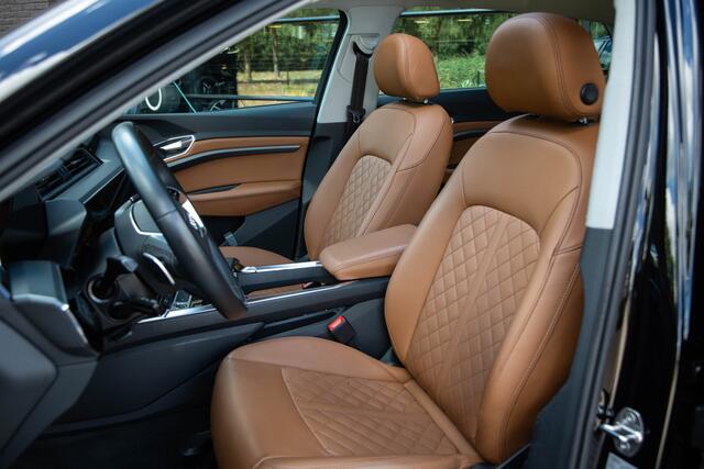 Audi e-tron 55 quattro edition 95 kWh SOH 91%, Panoramadak, Leer, Trekhaak afneembaar,