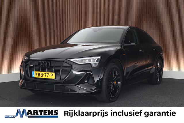 Audi e-tron Sportback 55 quattro 408pk S edition 95 kWh Leder Camera B&O Stoelverwarming Cameraspiegels HUD 2x S-Line