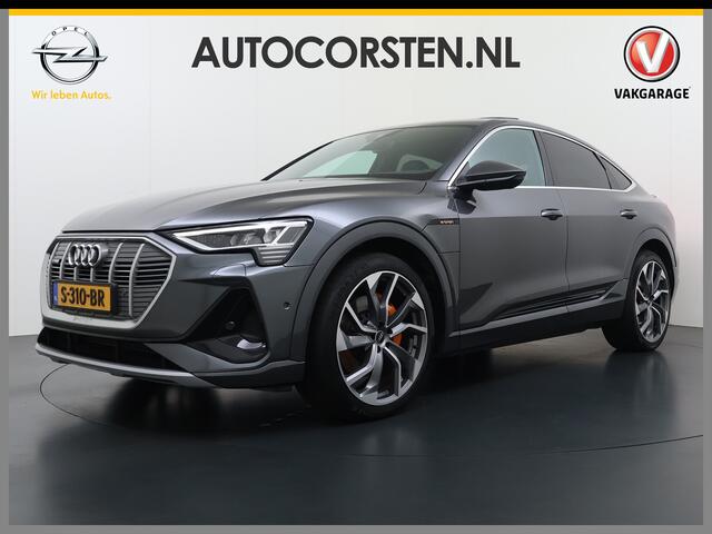 Audi e-tron Sportback 55 Quattro 408PK S-Line Edition 95kWh Panoramadak Adap.Cruise Camera Leder+Verwarmd B&O-Audio Elek.Stoelen Memory Navi Apple Carplay Android Auto SOH 91% AWD Lmv 22" Elek.Achterklep Privacy Glas Isofix 4WD Origineel Nederlandse Auto