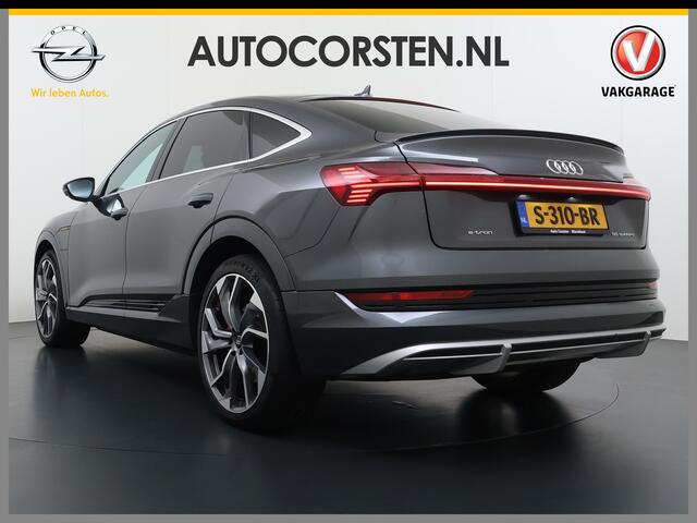 Audi e-tron Sportback 55 Quattro 408PK S-Line Edition 95kWh Panoramadak Adap.Cruise Camera Leder+Verwarmd B&O-Audio Elek.Stoelen Memory Navi Apple Carplay Android Auto SOH 91% AWD Lmv 22" Elek.Achterklep Privacy Glas Isofix 4WD Origineel Nederlandse Auto