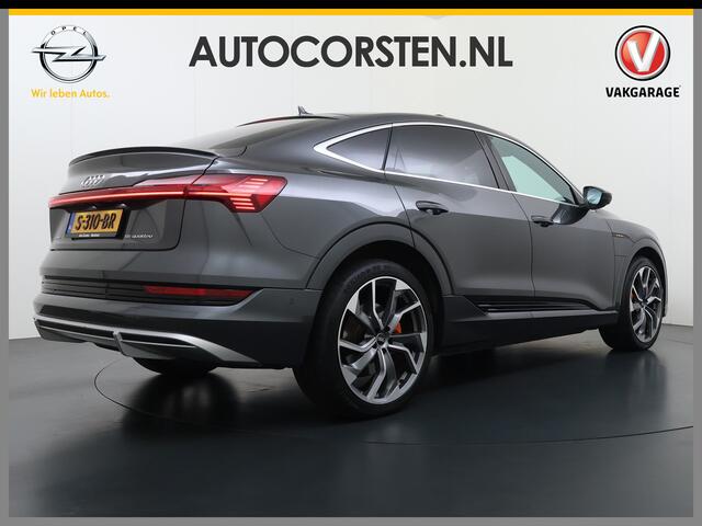 Audi e-tron Sportback 55 Quattro 408PK S-Line Edition 95kWh Panoramadak Adap.Cruise Camera Leder+Verwarmd B&O-Audio Elek.Stoelen Memory Navi Apple Carplay Android Auto SOH 91% AWD Lmv 22" Elek.Achterklep Privacy Glas Isofix 4WD Origineel Nederlandse Auto